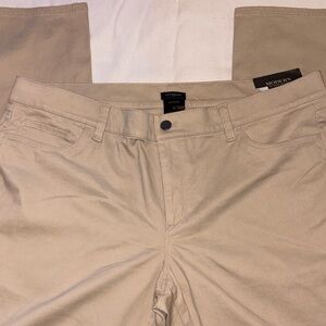 Ann Taylor Modern Fit Tan Chinos